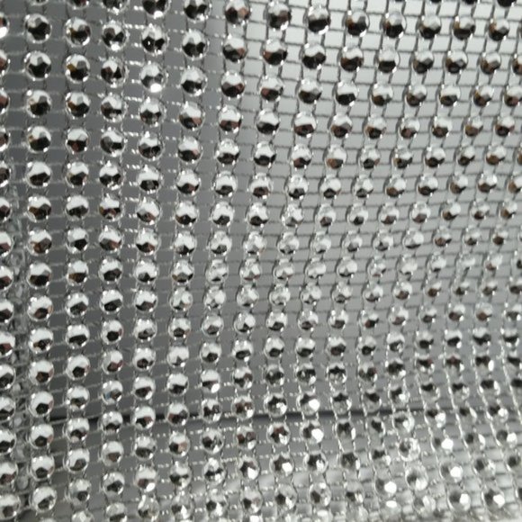 Mesh Silver Ribon Forever Yours by Nicole | Office | Silver Rhinestone Mesh Ribbon 3 ...